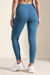 Zelocity Quick Dry Gym Leggings - Saxony Blue — thumbnail 5